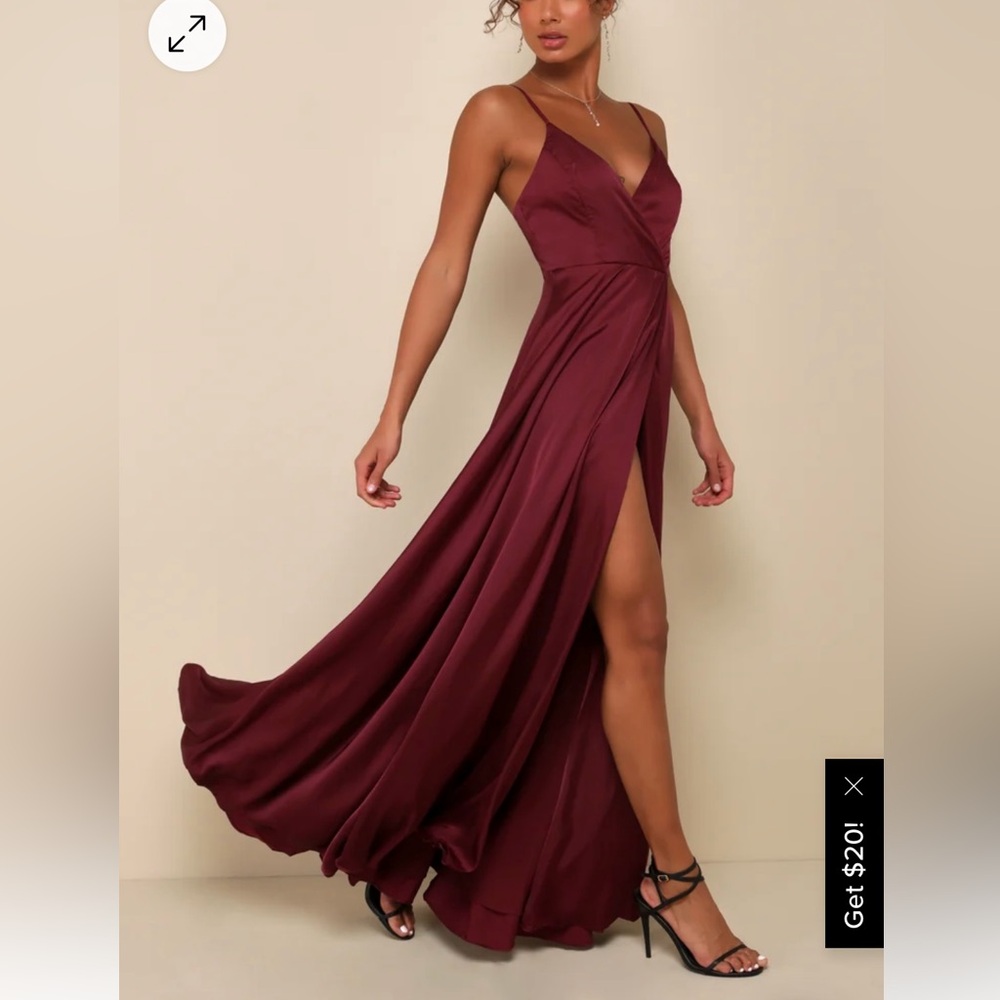 Burgundy maxi dress - Small